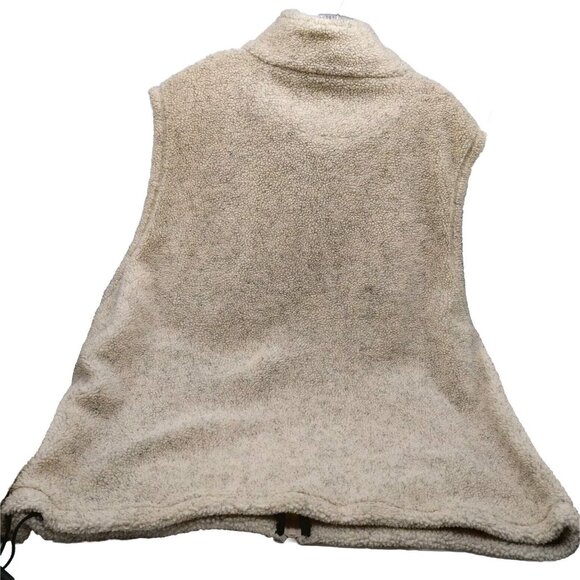 Montana Embroidered Fleece Zip Up Vest Size XL Brown Tan Length 29"  LA Loving - Picture 2 of 7